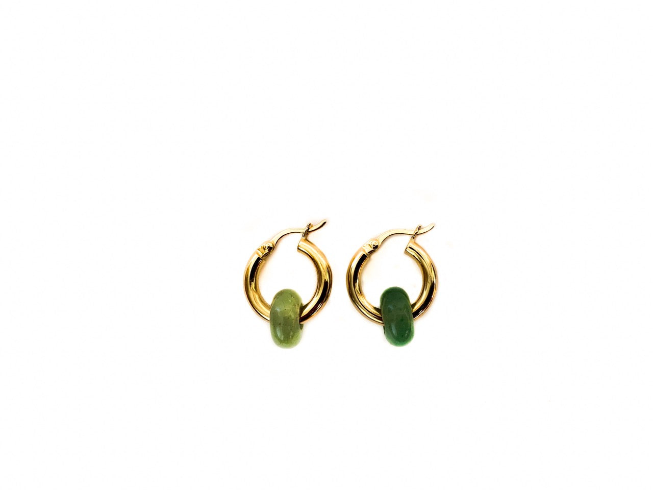 Geboortesteen oorringen met aventurijn