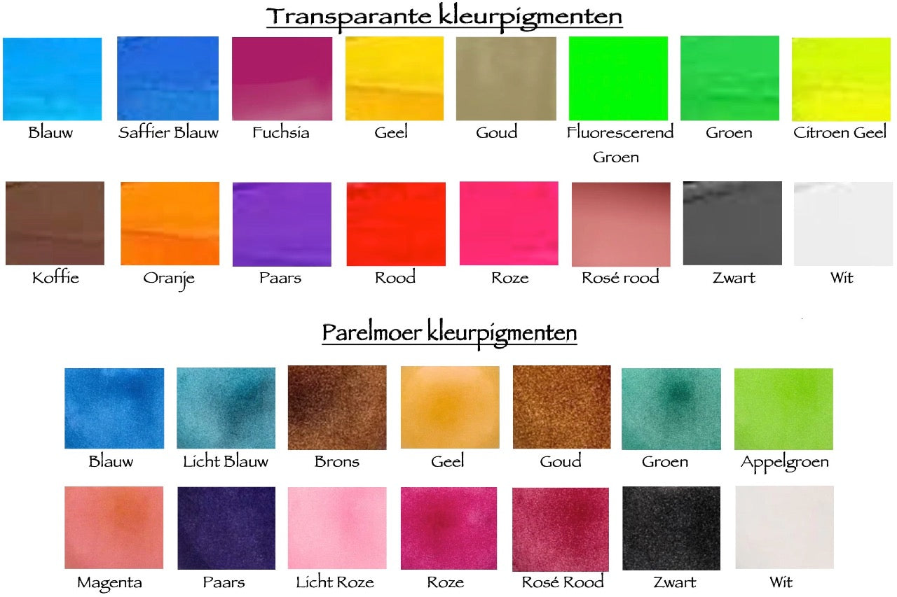 Kleurpigmenten van Nehlia's herinneringssieraden