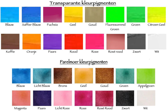 Kleurpigmenten van Nehlia's herinneringssieraden