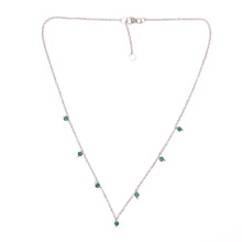 Afbeelding in Gallery-weergave laden, Groene Onyx geboortesteen ketting
