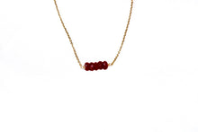 Afbeelding in Gallery-weergave laden, Birthstone necklace with ruby
