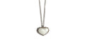 Zilveren Lumi herinneringspendant voor moedermelk, hoogglans 925 sterling zilveren hanger met melkwitte steen, van Néhlia.