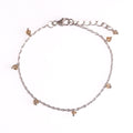 Zilveren Orb geboortesteen armbandje met gefacetteerde gele citrien, modern strak design van Néhlia.